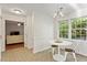 Cozy breakfast nook with natural light and view of the backyard at 7213 St Ledger Dr, Raleigh, NC 27613