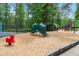 Playground with colorful equipment and soft ground cover, perfect for recreation at 77 Ruffed Grouse, Chapel Hill, NC 27517