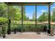 Relaxing screened porch with a view of the green yard, creating a tranquil outdoor living space at 77 Ruffed Grouse, Chapel Hill, NC 27517