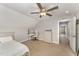Bedroom featuring a vanity, and a large window providing natural light at 808 Buckner Ct, Fuquay Varina, NC 27526