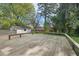 Exterior wood deck overlooking the green backyard at 809 Leon St, Durham, NC 27704