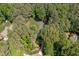 Expansive aerial view of a secluded home nestled among lush trees and greenery at 8304 Epping Forest Way, Wake Forest, NC 27587