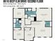Second floor plan featuring bedrooms, bathrooms, a walk-in closet, and a laundry area at 8616 Deep Elm Dr, Wake Forest, NC 27587
