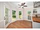 Cozy breakfast nook filled with lots of natural light and views of the landscape at 104 Ludstone Ct, Cary, NC 27513