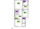 Second floor floorplan showcasing primary bedroom, bedrooms, bathrooms, laundry and stairs layout at 106 Malbec Dr, Chapel Hill, NC 27516