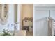 Cozy Bedroom with neutral tones, featuring a changing station and closet with adorable plush elephant at 109 Hogan Glen Ct, Chapel Hill, NC 27516