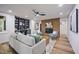 Living room offering built-in bookshelves, fireplace, and great natural light at 109 Lochview Dr, Cary, NC 27518