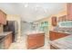 Well-designed kitchen with a central island and great view into the living room at 11 Mamie Ferguson Dr, Lillington, NC 27546