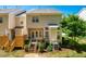 Backyard features a deck with patio area and an installed air conditioning unit at 111 Florians Dr, Holly Springs, NC 27540
