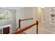 View of the foyer from the top of the stairs at 112 Parkspring Ct, Cary, NC 27519