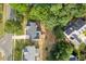 Bird's eye view of the house featuring modern roof lines and potential for an outdoor deck at 116 Dallavia Ct, Morrisville, NC 27560