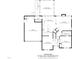 Detailed first floor plan featuring a kitchen, living room, garage, patio, dining and screened porch area at 13017 Townfield Dr, Raleigh, NC 27614