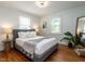 Bedroom has hardwood floors, natural light and a serene and relaxing atmosphere at 1510 Hanover St, Raleigh, NC 27608