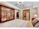 Bright bedroom with a view of wine storage, closet, and modern decor at 187 Stoney Creek Way, Chapel Hill, NC 27517