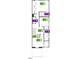 Layout featuring bedrooms and baths on the 2nd story of the home at 2015 Oakdale Dr, Durham, NC 27703