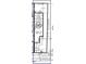 Plot map shows the layout of the home on the land with dimensions at 2015 Oakdale Dr, Durham, NC 27703