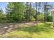 A spacious backyard featuring lush green grass and mature trees, offering a serene outdoor retreat at 217 Griffis Dr, Stem, NC 27581