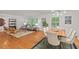 Inviting living and dining space with hardwood floors and contemporary decor at 2508 Sevier St, Durham, NC 27705
