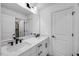 Bathroom features double sinks with stone countertops at 2625 Stonington Dr, Cary, NC 27523