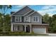 Two-story home featuring a brick garage and siding with white trim at 2625 Stonington Dr, Cary, NC 27523