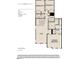 Lily floor plan for second floor with 3 beds, 2 baths, 1 half bath and a 2-car garage at 2872 Quarry Rd # 166, Rolesville, NC 27571