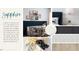 Interior design scheme featuring a dining nook, blue wainscotting, and a curated gallery wall at 2872 Quarry Rd # 166, Rolesville, NC 27571