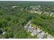 Aerial view of homes near the Wildwood Green Golf Club, surrounded by lush, mature trees and greenery at 2993 Club Dr, Raleigh, NC 27613
