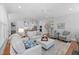 Spacious living area with hardwood floors and plenty of seating at 2993 Club Dr, Raleigh, NC 27613