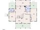 This is a detailed floor plan of the first floor with an open concept kitchen and living space at 300 S Pine St, Benson, NC 27504