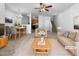 Bright, staged living room with open layout, perfect for entertaining at 351 Gilman Ln # 109, Raleigh, NC 27610