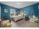 Bright bedroom with a comfortable bed, natural light, and fun decor, creating an inviting space at 403 Prestwood Dr, Hillsborough, NC 27278