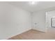 This room features hardwood floors, a white door, and an entrance to the bathroom at 42 Turkey Ct, Timberlake, NC 27583
