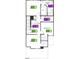 Second-floor layout showcases a Primary suite, two additional bedrooms, laundry and a shared bath at 520 Sunset Lake Dr, Durham, NC 27704