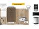 Kitchen materials showcasing Aristokraft Benton Burlap cabinets and stainless appliances at 520 Sunset Lake Dr, Durham, NC 27704