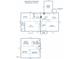 Detailed floor plan illustrating the layout of the home, including the bedroom, living room, and kitchen areas at 526 Colony Woods Dr, Chapel Hill, NC 27517