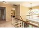 Elegant foyer with staircase and chandelier at 5317 Deep Valley, Raleigh, NC 27606