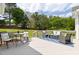 Relaxing deck with patio furniture, outdoor seating, and backyard views at 608 Elin Ct, Hillsborough, NC 27278