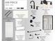 Bathroom features vanity light, cabinet pulls, quartz countertops, floor and wall tile, and a black faucet at 618 Price Ave, Durham, NC 27701