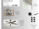 Interior shot of a dining room chandelier, ceiling fans, blinds, and door knobs at 618 Price Ave, Durham, NC 27701