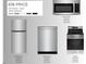 Appliance sample board featuring stainless steel refrigerator, dishwasher, range, and microwave at 618 Price Ave, Durham, NC 27701