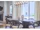 Dining space with a large window, natural light and views of the backyard at 631 Linfield Dr, Durham, NC 27701