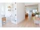Open concept design highlighting the office and its proximity to other living spaces at 642 The Parks Dr, Pittsboro, NC 27312