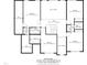 Second floor plan highlighting bedrooms, bathrooms, hall, and attic spaces with dimensions at 7312 Hasentree Way, Wake Forest, NC 27587