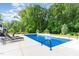 Enjoy the private backyard pool with a soothing waterfall feature and ample space for lounging in the sun at 8017 Discovery Falls Trl, Wake Forest, NC 27587