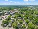 Expansive aerial view of a suburban neighborhood with mature trees and varied housing styles at 1000 Lamond Ave, Durham, NC 27701