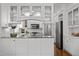 Spacious kitchen with stainless steel appliances, tile backsplash, and lots of storage at 10003 Fountain, Chapel Hill, NC 27517
