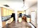 Spacious kitchen featuring granite countertops, an island, and ample cabinetry at 110 Bristolwood Cir, Morrisville, NC 27560