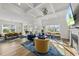 Spacious living room with lots of natural light, open to the dining area, perfect for entertaining or relaxing at 110 Deacon Ridge Ln, Youngsville, NC 27596