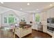 Gourmet kitchen with stainless steel appliances and a center island with range at 112 Glenspring Way, Morrisville, NC 27560