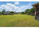 Picturesque view of the community's open green space and well-maintained backyards at 116 Colonade Ct, Benson, NC 27504